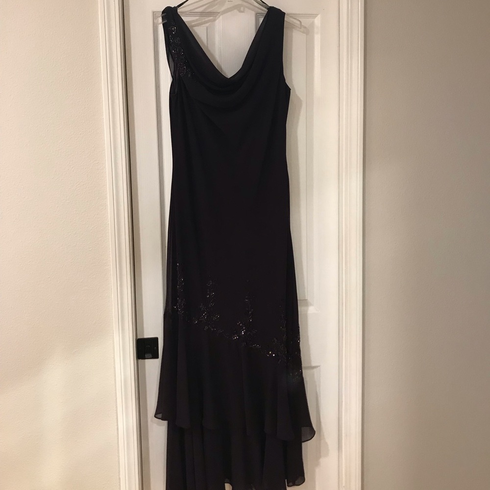 vintage beaded chiffon dress